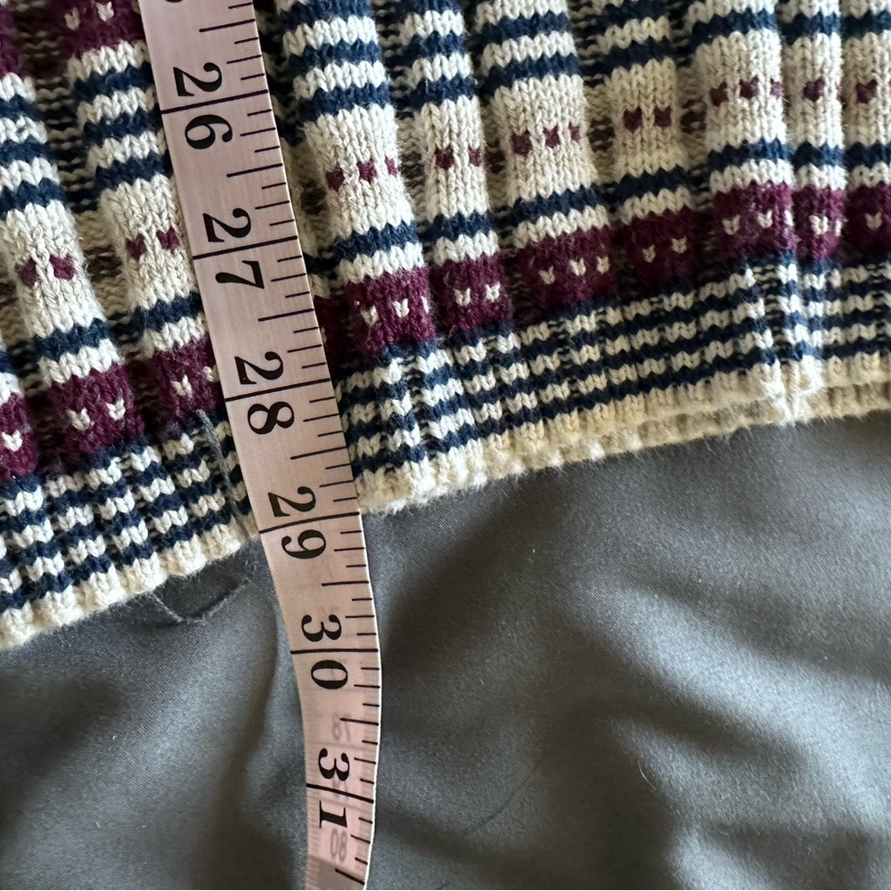 Vintage ‘Crazy Horse’ 90s Striped Red Crewneck Knit Sweater Size Medium EUC - Picture 8 of 8